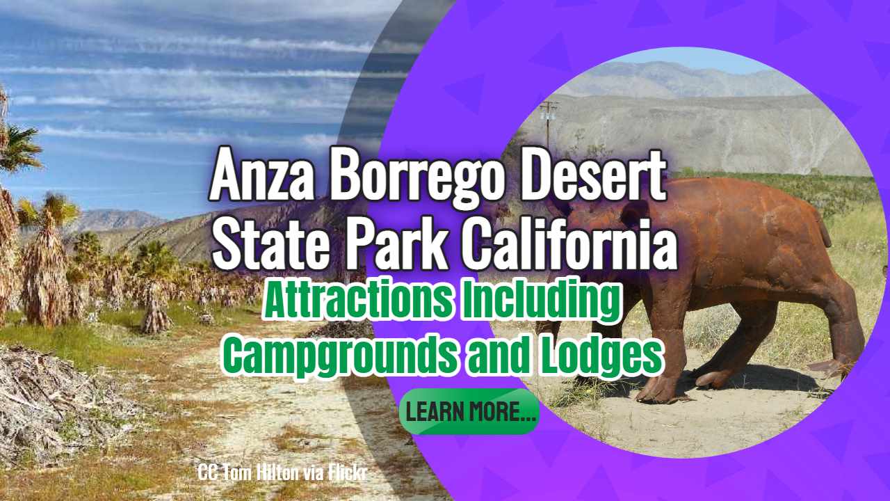 Featured image text: "Anza Borrego desert state park California".