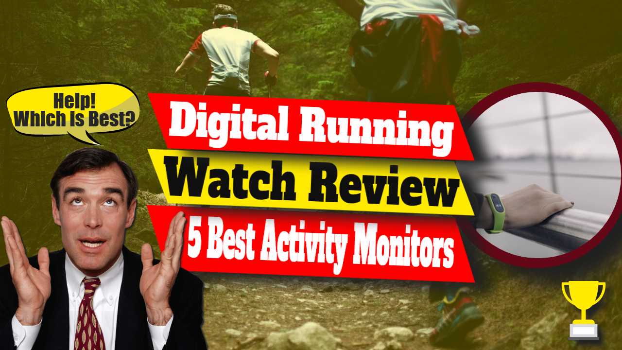 Image text: "Digital running watch review".