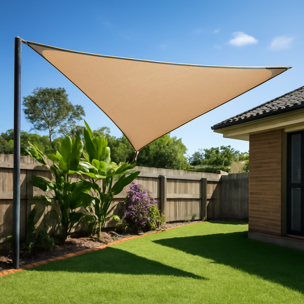 Illustration for approvals, materials, and maintenance across Brisbane councils related to backyard shade options